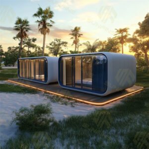 Luxury Apple Pod Cabin – 20ft & 40ft Modular Homes