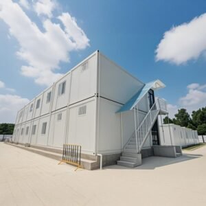 Two-Story Modular Container Buildings for Temporary and Commercial Use