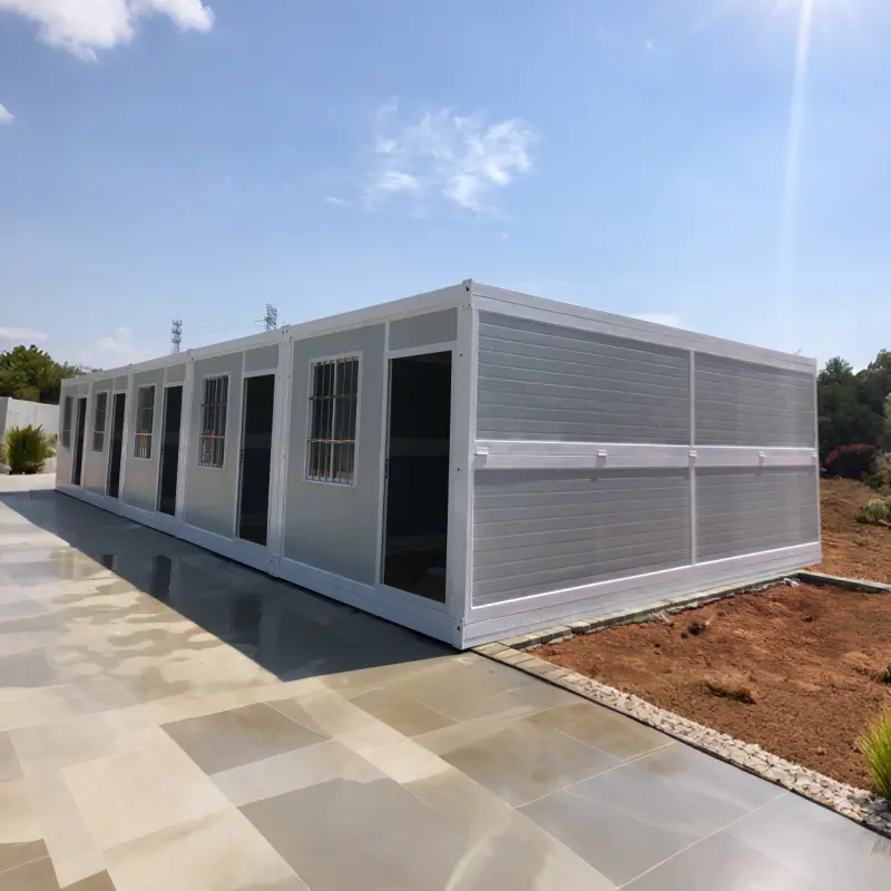 foldable container house for temporary project use