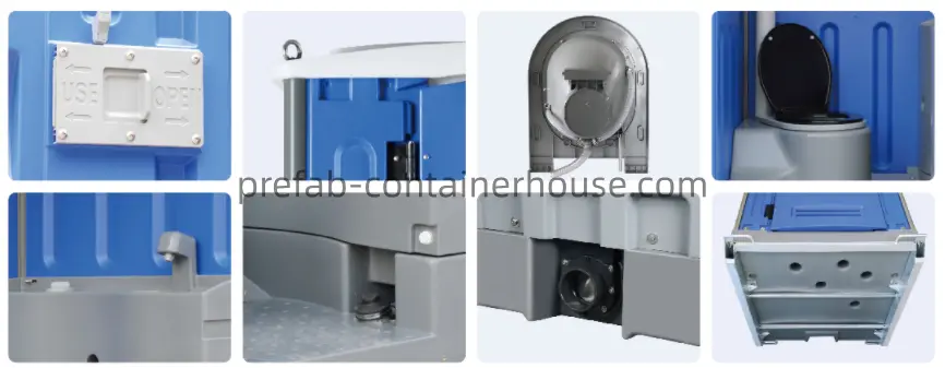 flushable HDPE plastic portable Toilets